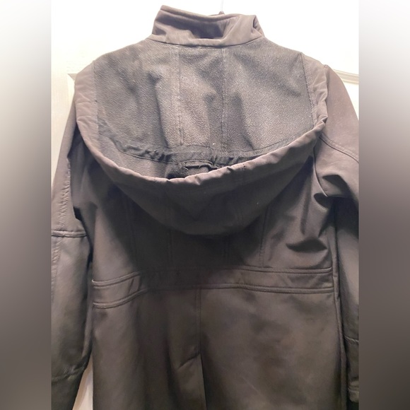 DKNY hooded black rain jacket Size M in good condition - Picture 10 of 10